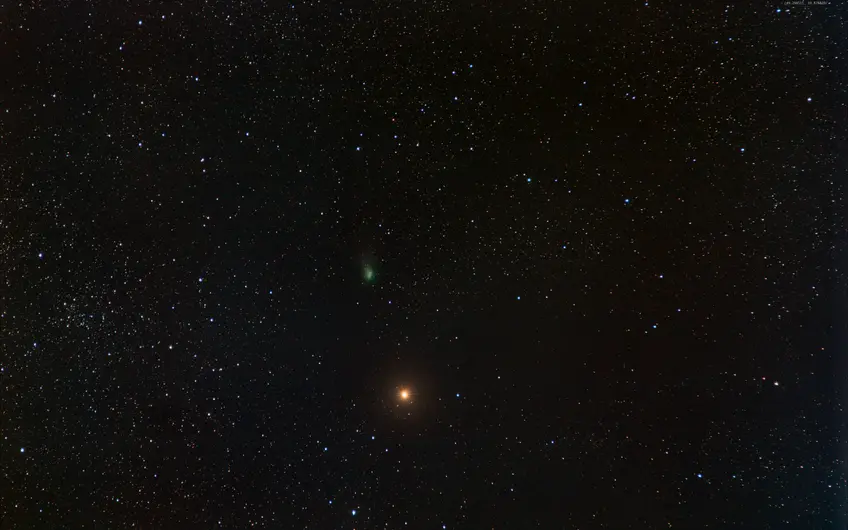 Kometa C/2022 E3 (ZTF) i Mars nad Kościeliskiem