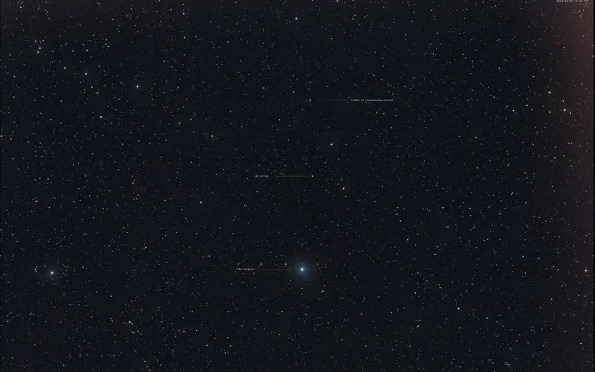 Kometa C/2023 A3 (Tsuchinshan-ATLAS) sfotografowana z Przełęczy Tąpadła